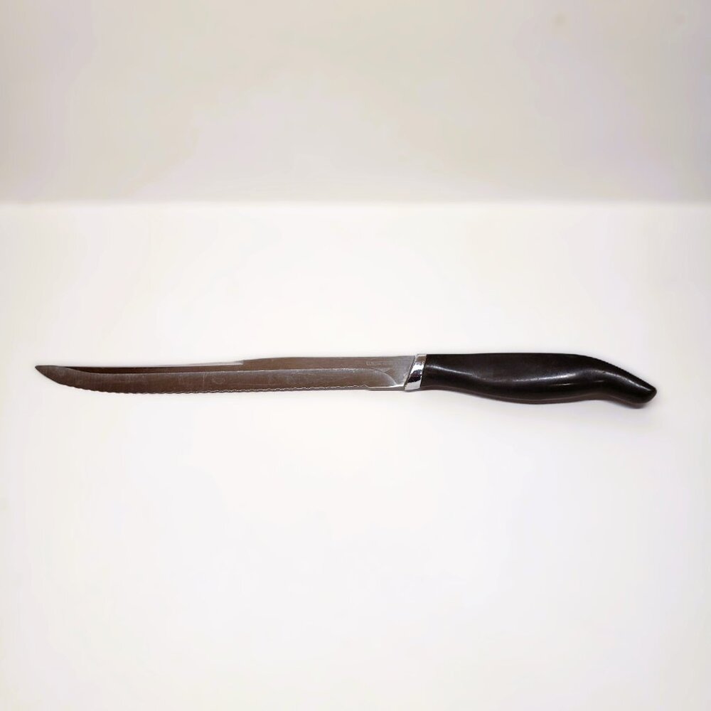 Vintage West Bend Kitchen Knife Serrated Bread Stainless Steel 13.5" Long